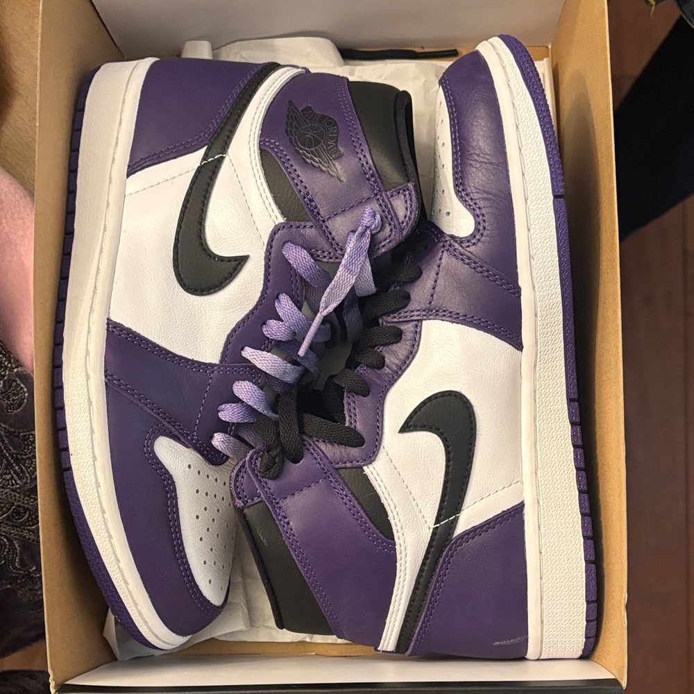 Nike Purple and White Men's Shoes